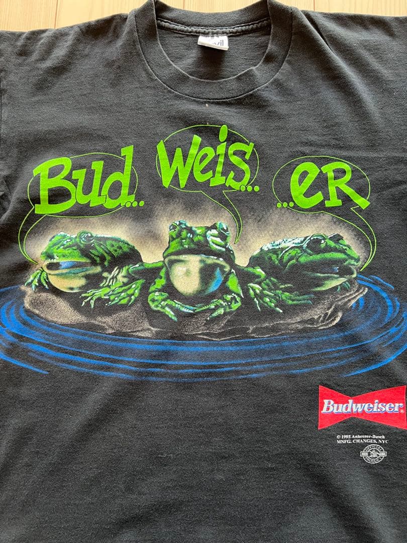 90's Budweiser バドワイザー カエル アメリカ製 90s Budweiser