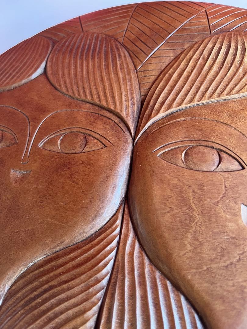 日光彫 アートパネル 迎清臣 民芸 工芸 昭和レトロ 迎刀 ジャパニーズ