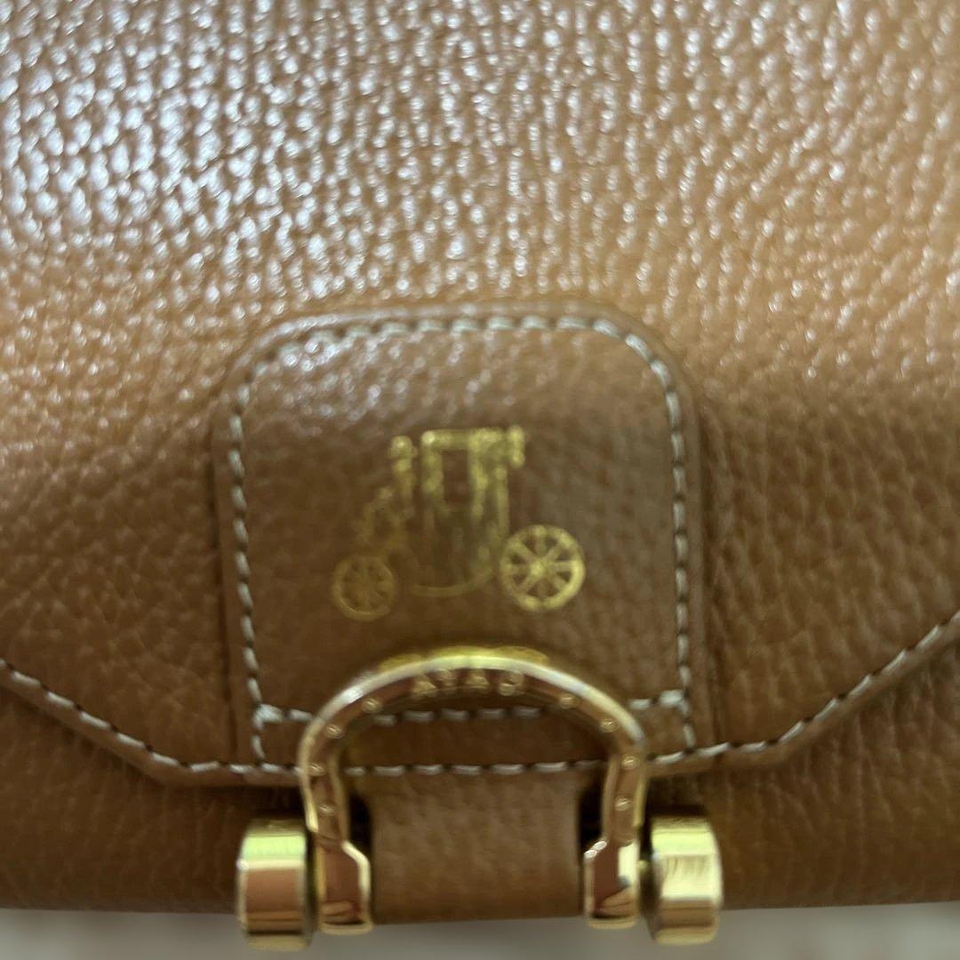 ATAO ロトロのキャメル二つ折り財布 レディース