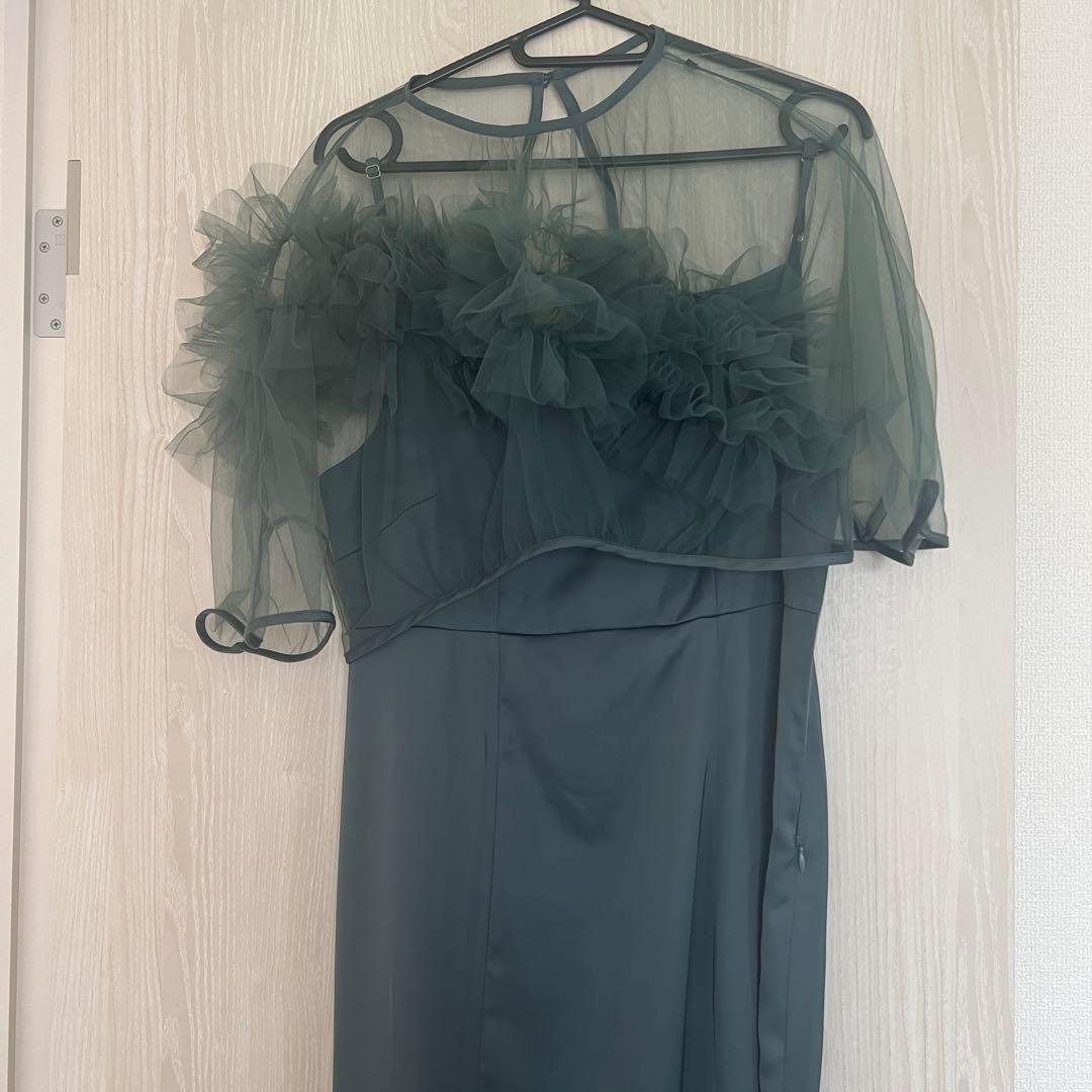 Leja ボリュームチュールパイピングフレアドレスワンピース