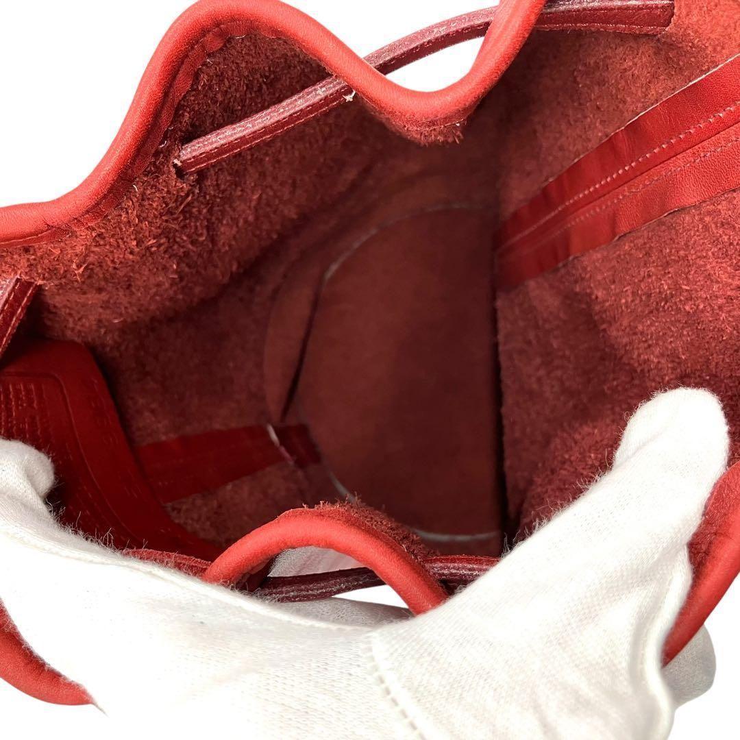 1946 Vintage Coach ショルダーバッグ 巾着 USA RED