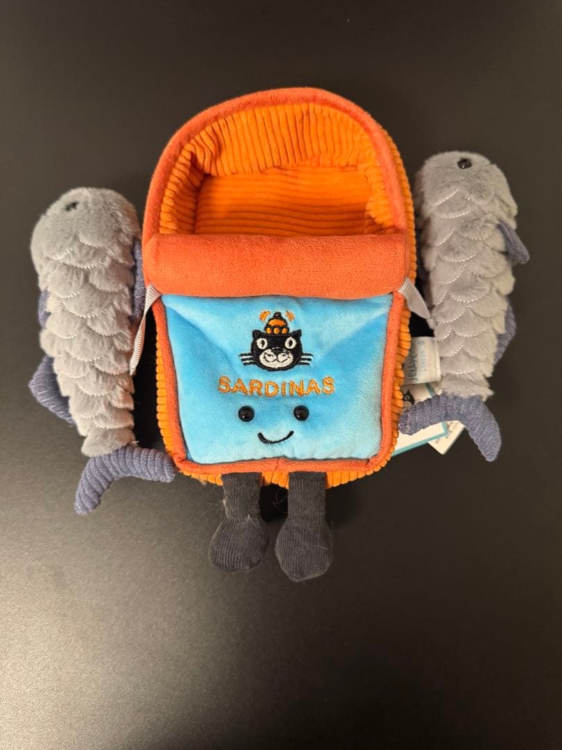 ジェリーキャット　オイルサーディン缶　ぬいぐるみ