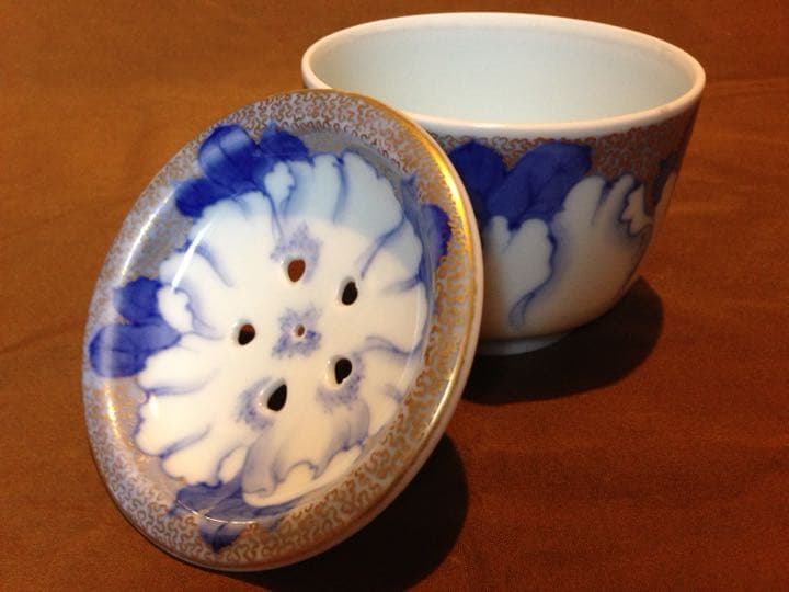 経年70年以上！希少！昭和初期オールド深川製磁？有田焼 牡丹 金彩