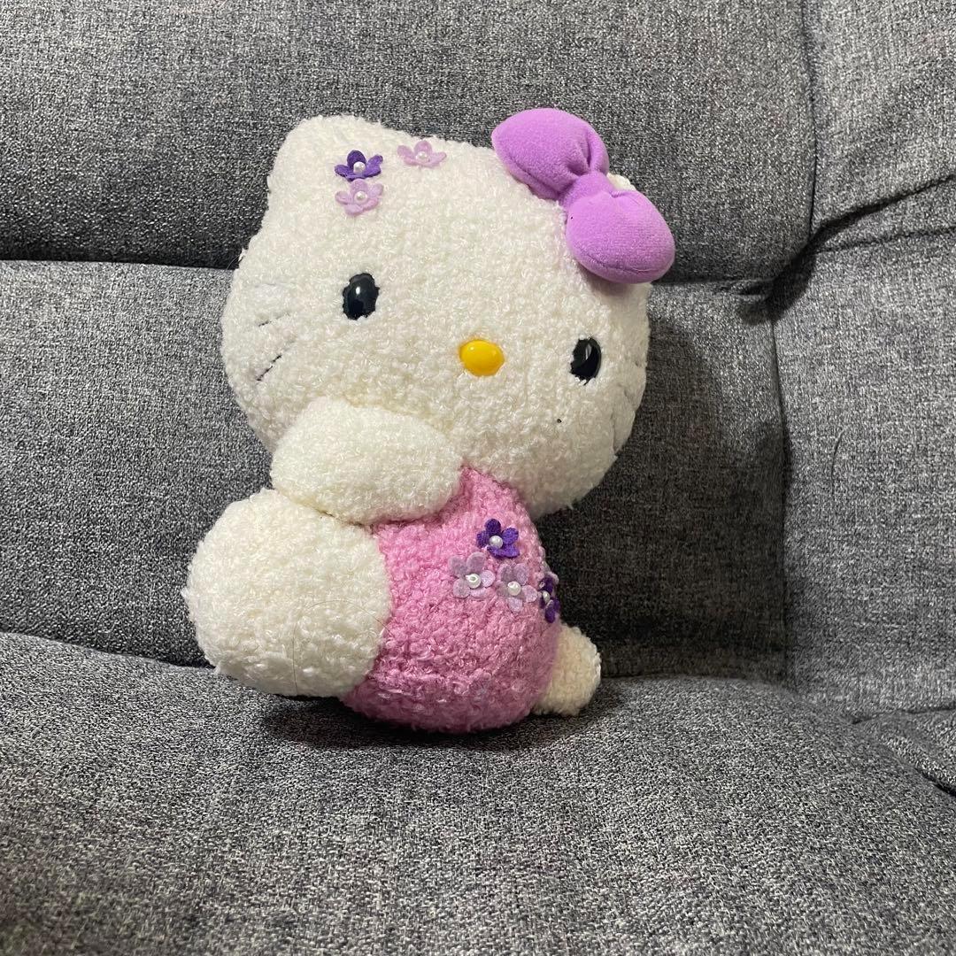 ご当地キティ ぬいぐるみ ハローキティ 北海道限定 ラベンダー　キティちゃん