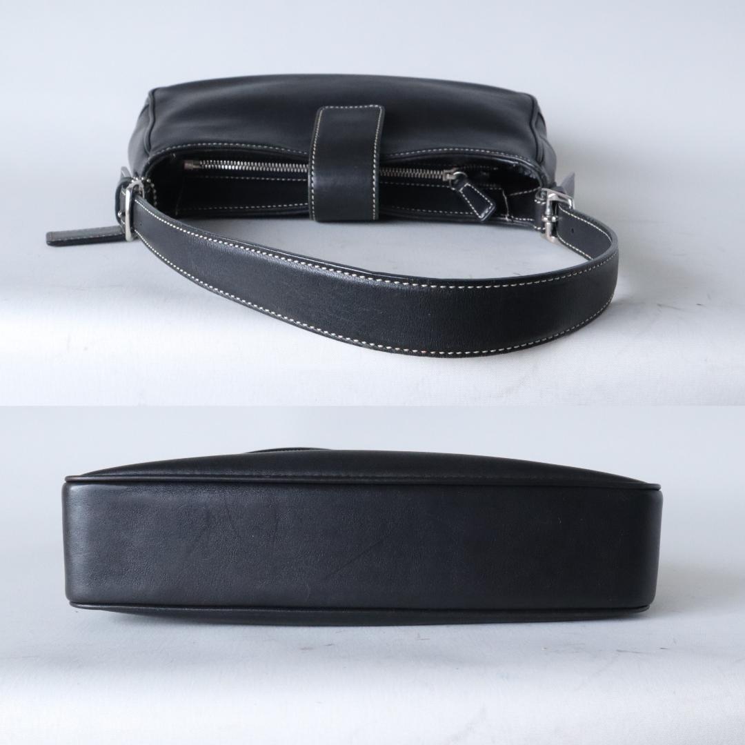 【極美品】COACH オールドコーチ ワンショルダーバッグ グラブタンレザー 黒