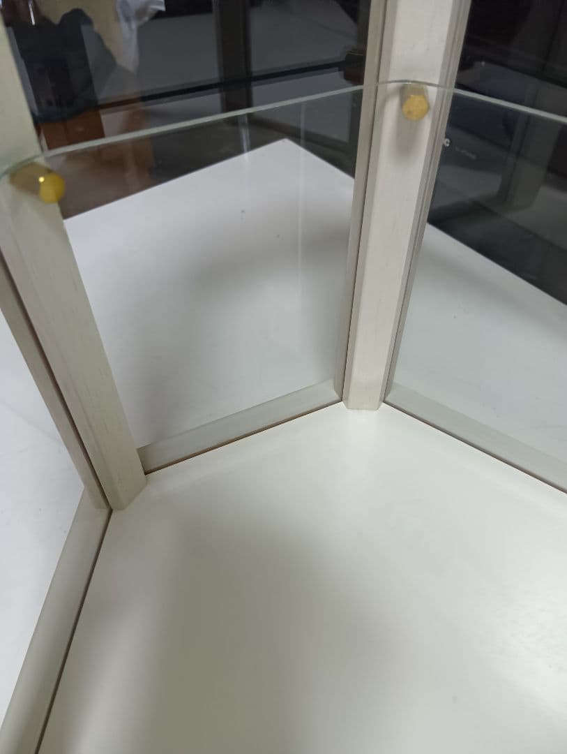 1980's フランス 真鍮 金具 キュリオケース テーブル ディスプレイケース