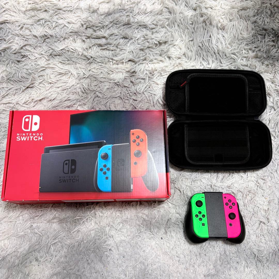 【美品】Nintendo Switch 本体 ジョイコン2セット 初期化済み
