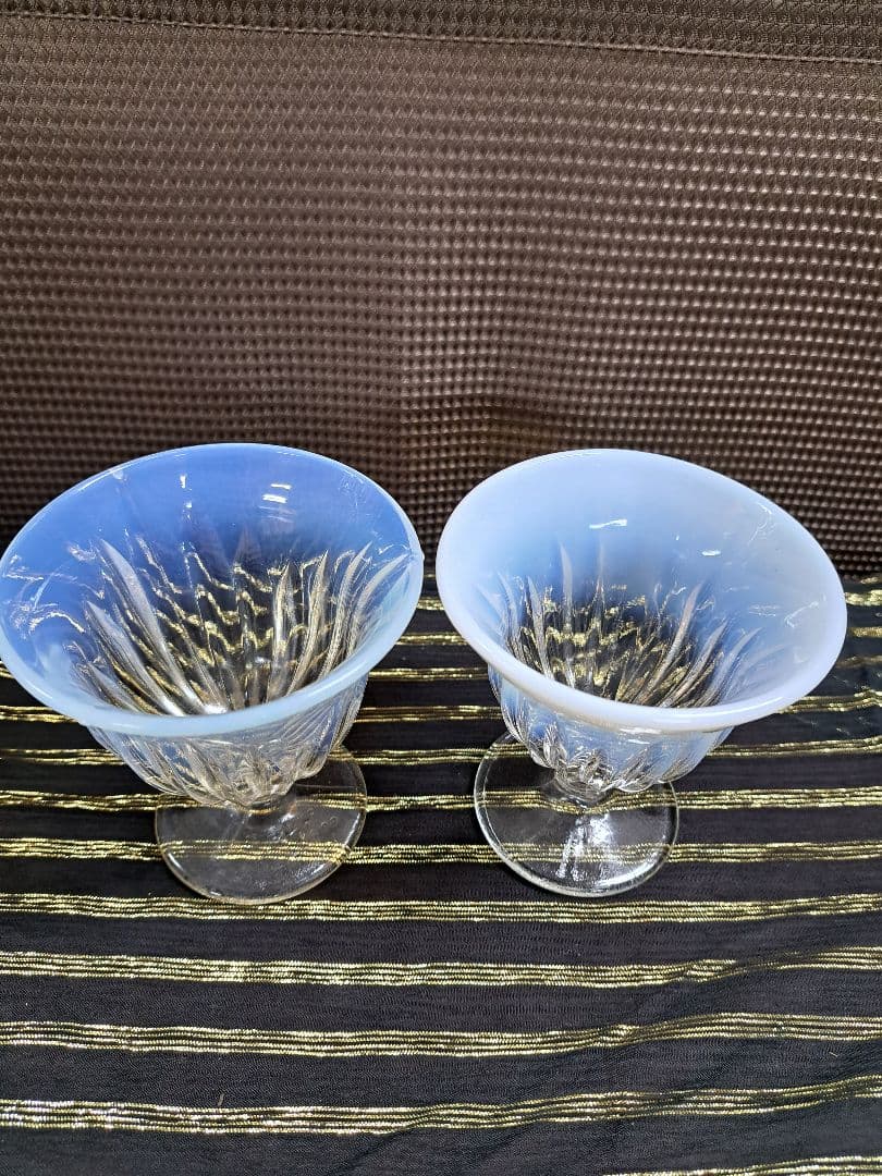 安価ホビー・楽器・アート - 昭和レトロ 氷コップ乳白色 2つセット