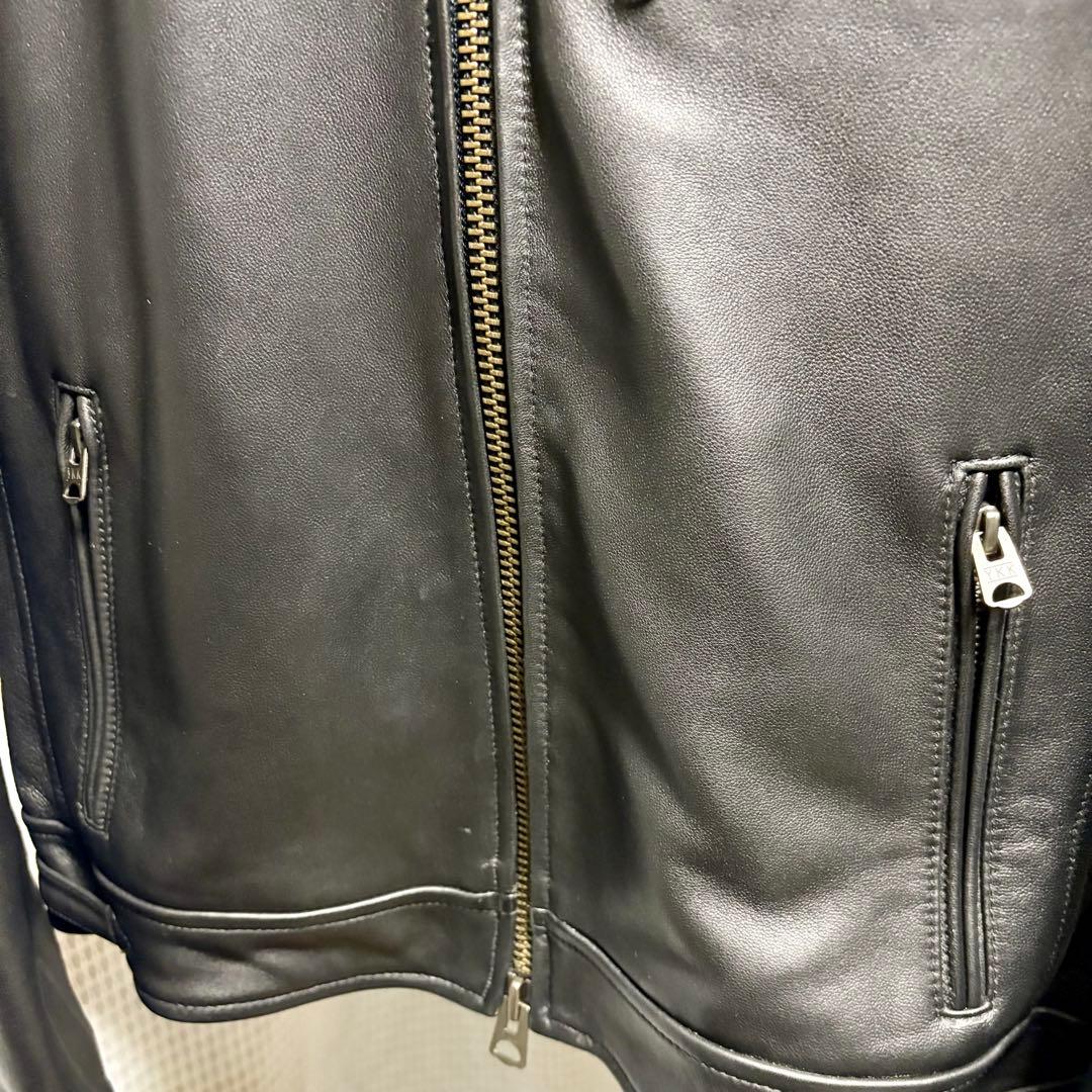 美品！BACK NUMBER ラムレザー シングルライダース Mサイズ