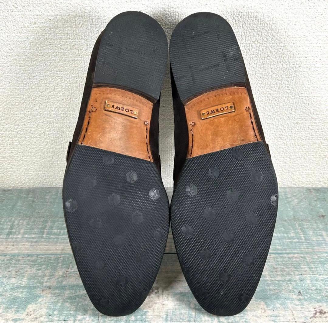 美品 超希少 LOEWE スエード ローファー 編み込み