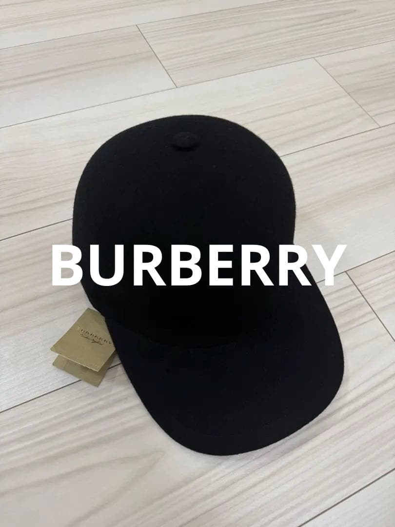 バーバリー　ウール　カシミヤ　キャップ ブラック　 S　メンズ　レディース ユニクロ公式 | UVカットウールカシミヤキャップ