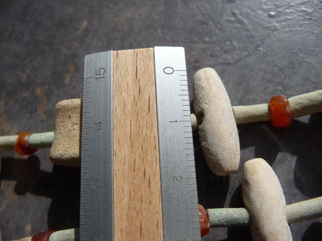 年末セール】古代 ファイアンスビーズ オリジナル ネックレス連