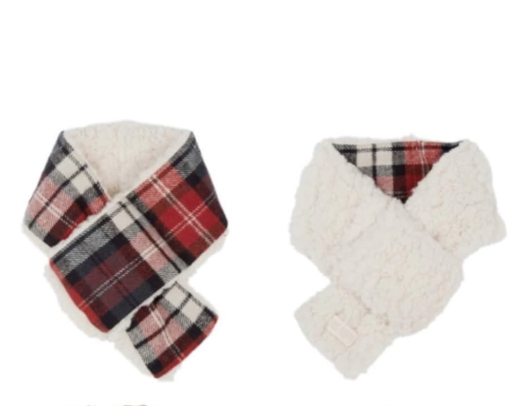 新品 犬服 free stitch リバーシブルジャケット マフラー セット