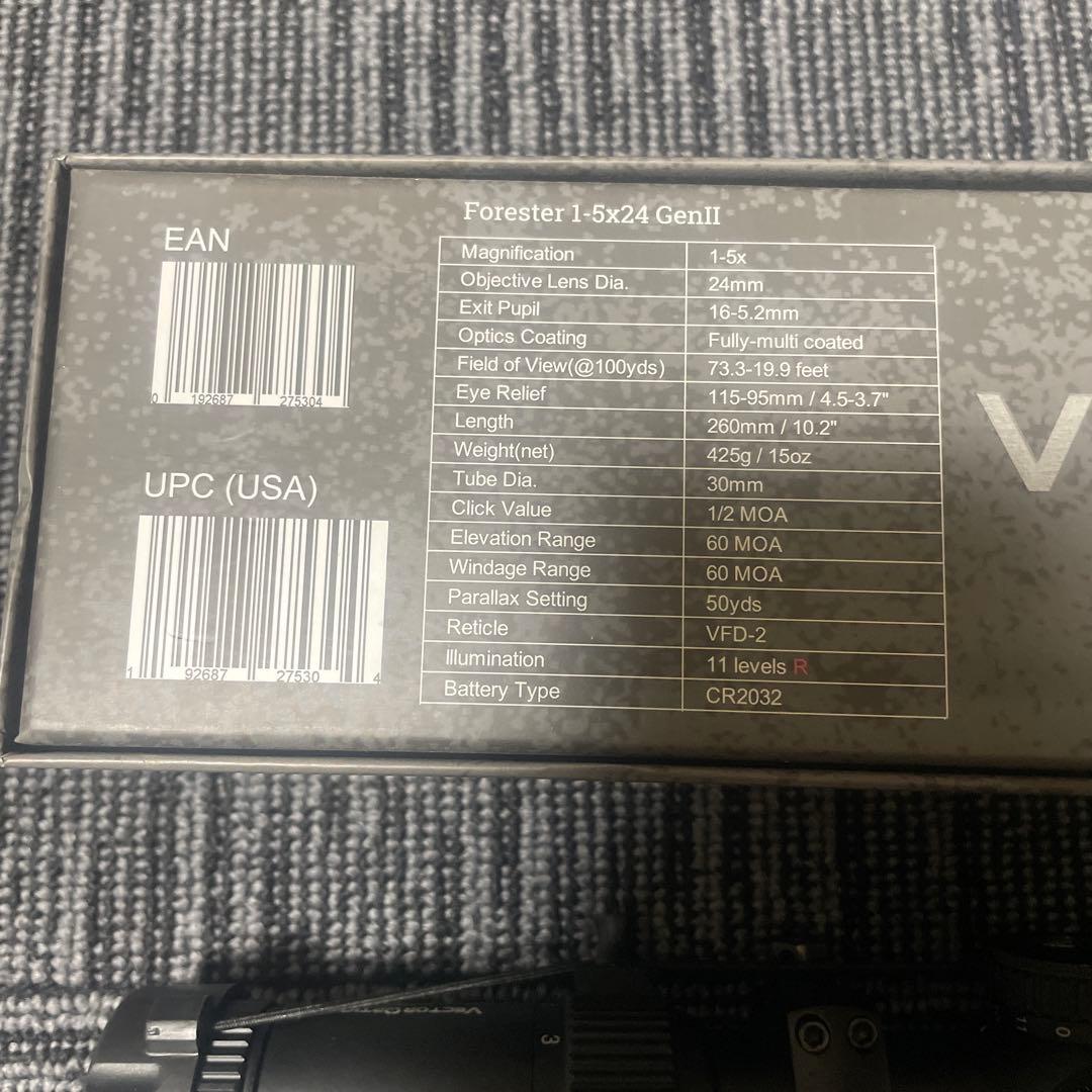 トイガン Vector Optics SC03-03II FoRESTER 1-5x24