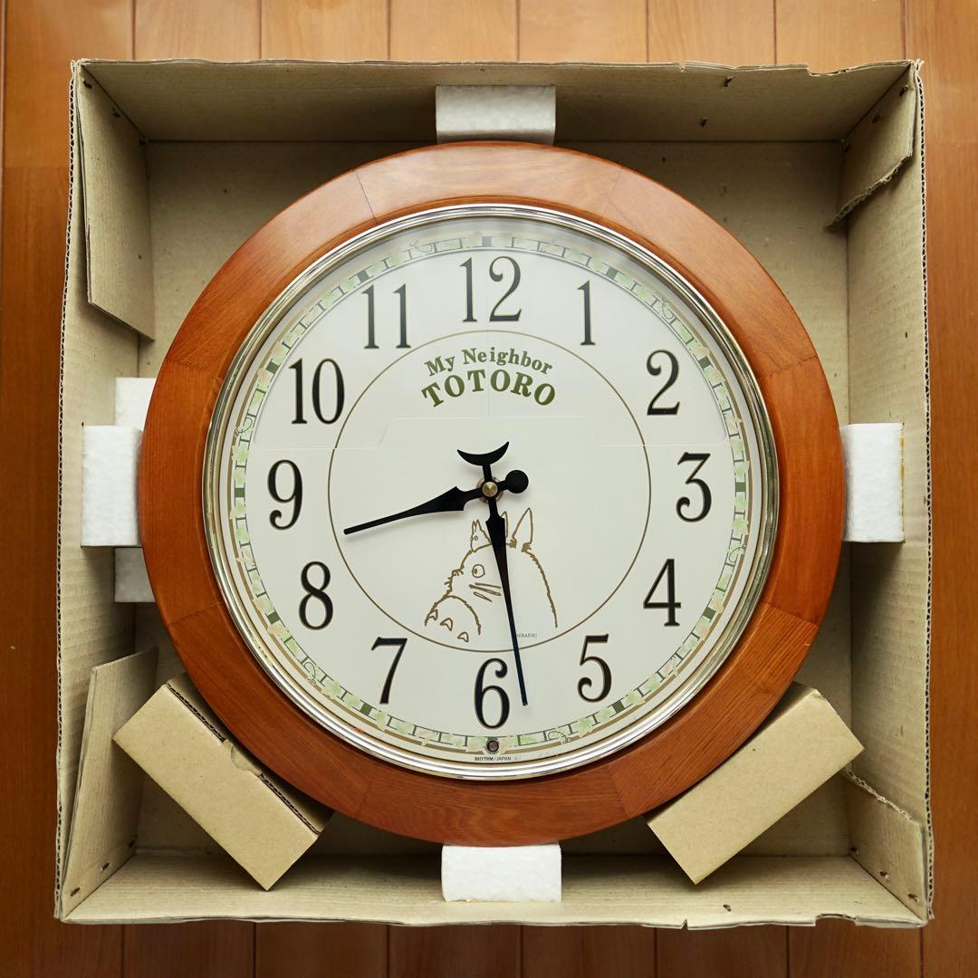 【箱付き完動品】リズム時計工業 トトロ からくり時計 4MH769-M06