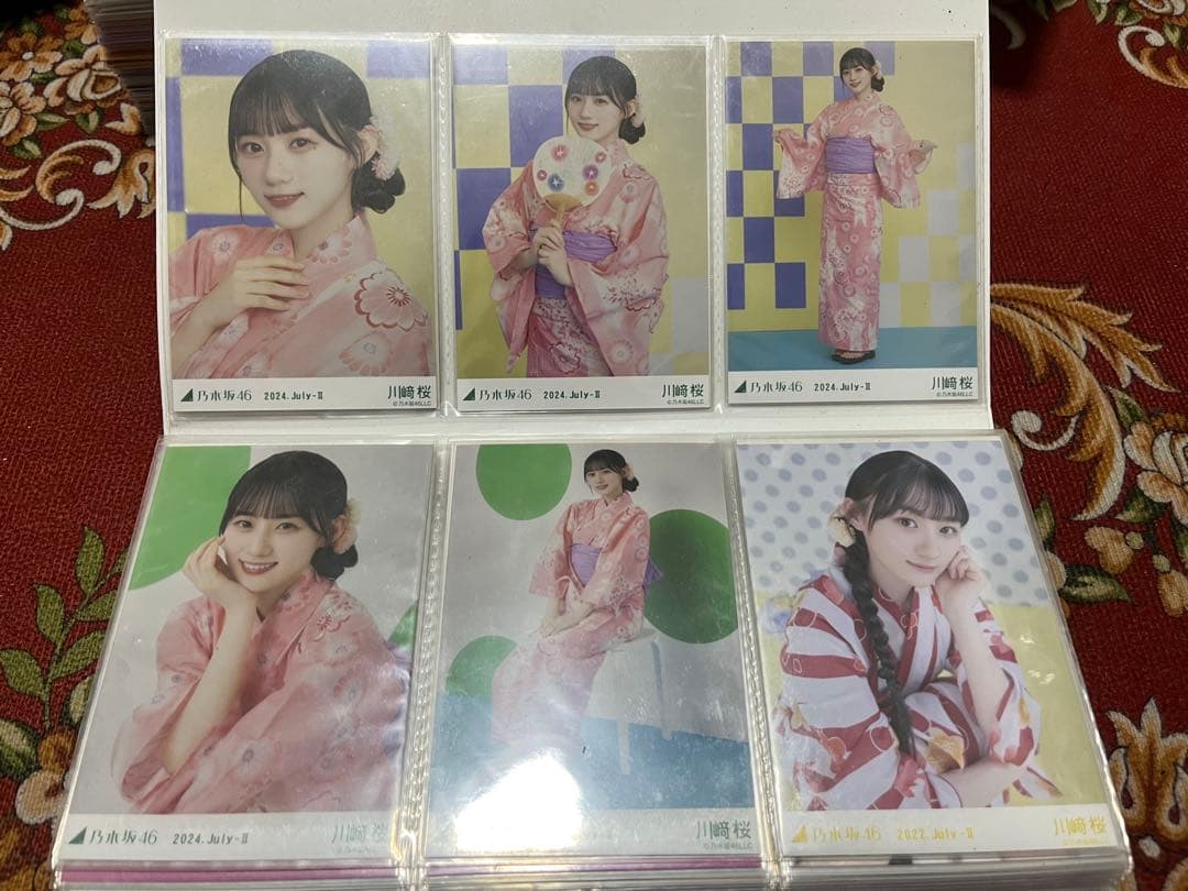 乃木坂46 生写真　川﨑桜　まとめ売り　引退品　コンプ15セット等　計69枚