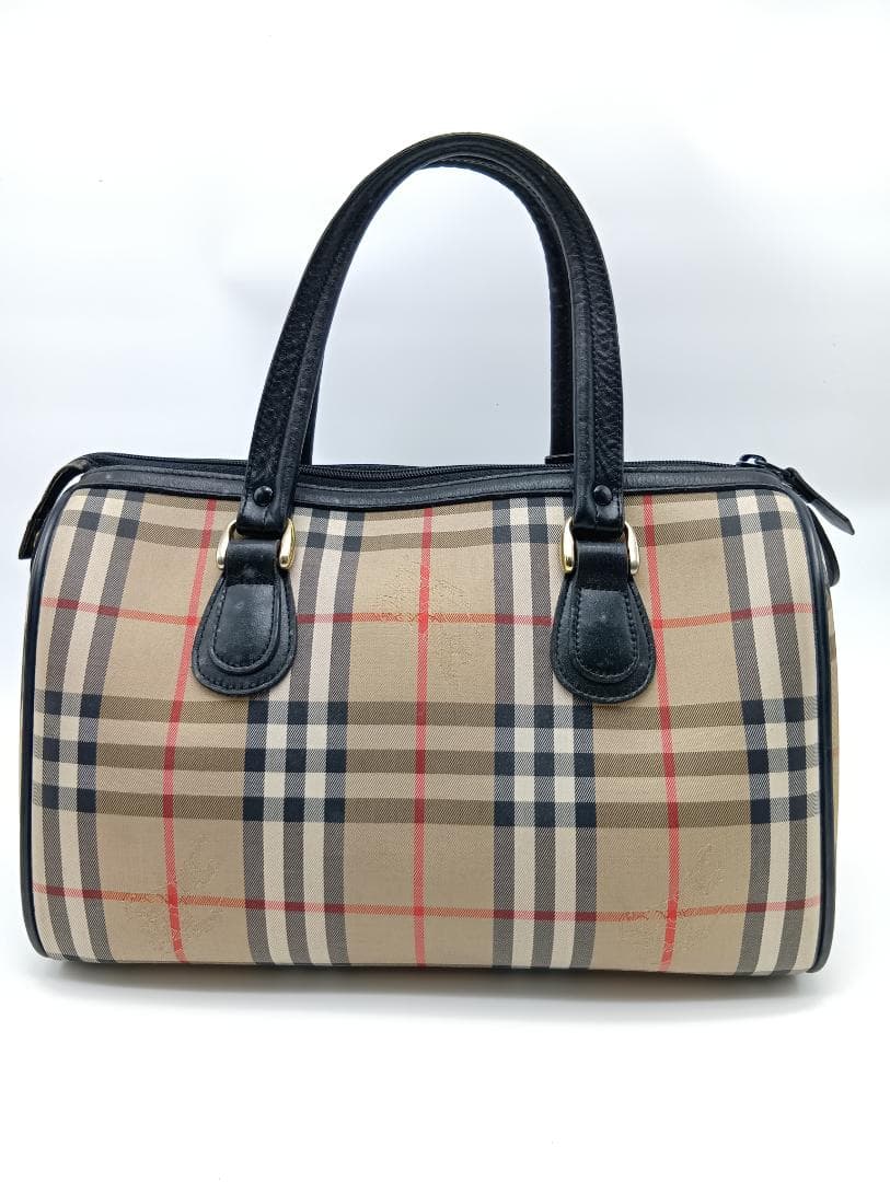 バーバリー バーバリーズ ミニボストンバッグ ノバチェック シャドーホース