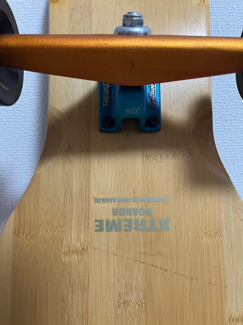 【チェカ】バンブーデッキ　スケートボード　ロンスケ　スケボー