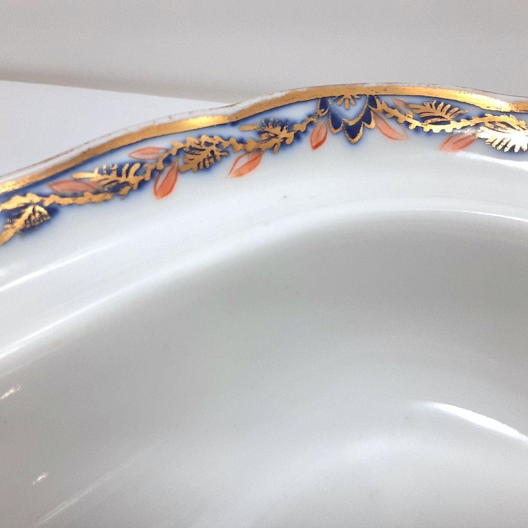 s144-2 オールドマイセン ボタン双剣 朱金オニオン ベジタブルボール