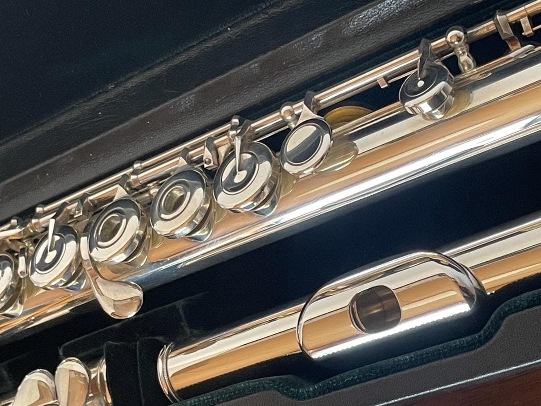 パール フルート 総銀製 マエスタ ソルダード インライン Ｅメカ付き