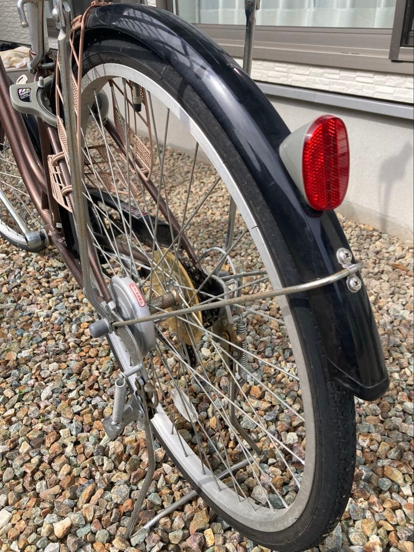 自転車 26インチ 変速6段 SHIMANO ブラウン 直接引取り限定 岐阜