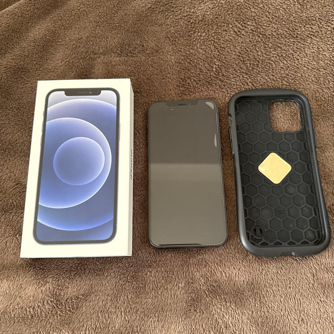 Apple iPhone 12 ブラック 本体＋ iFace