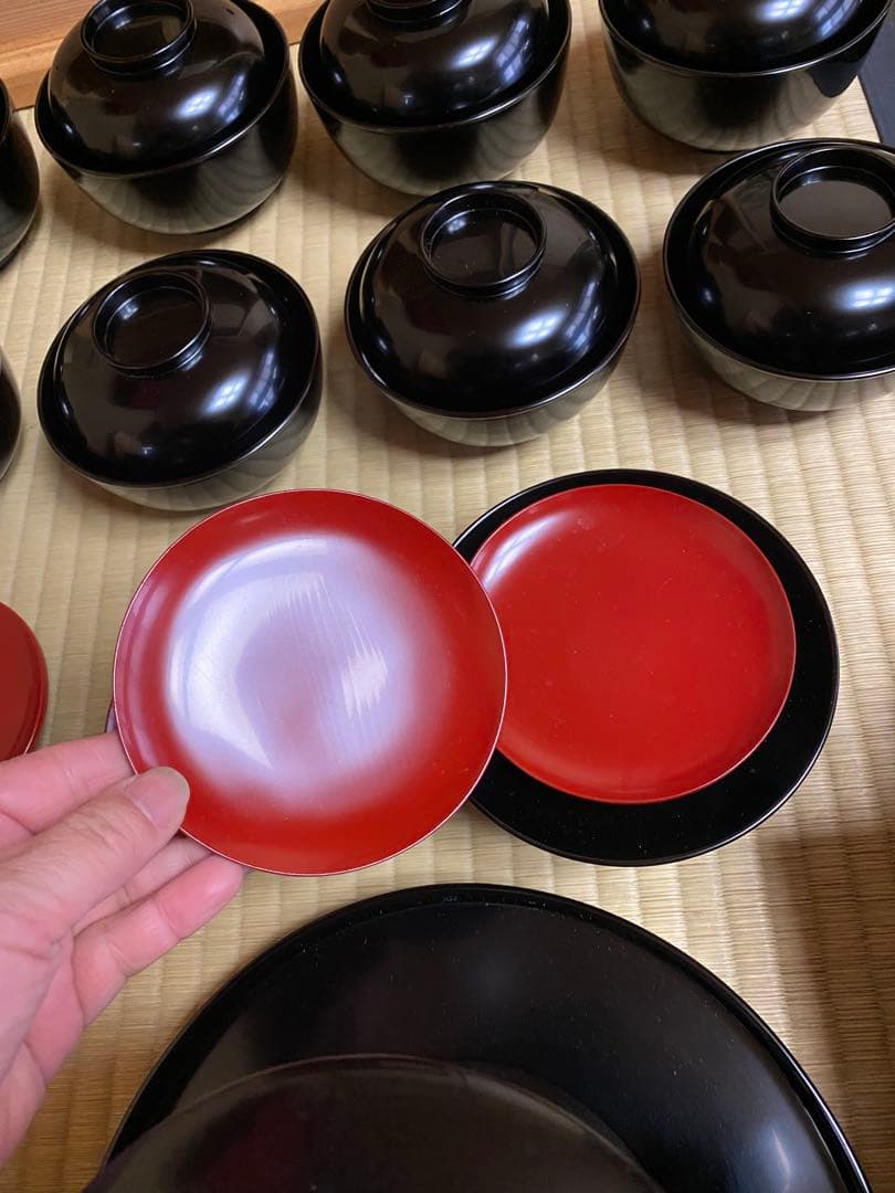 輪島塗り 谷川真斎 真塗り懐石道具 茶道具 - メルカリ