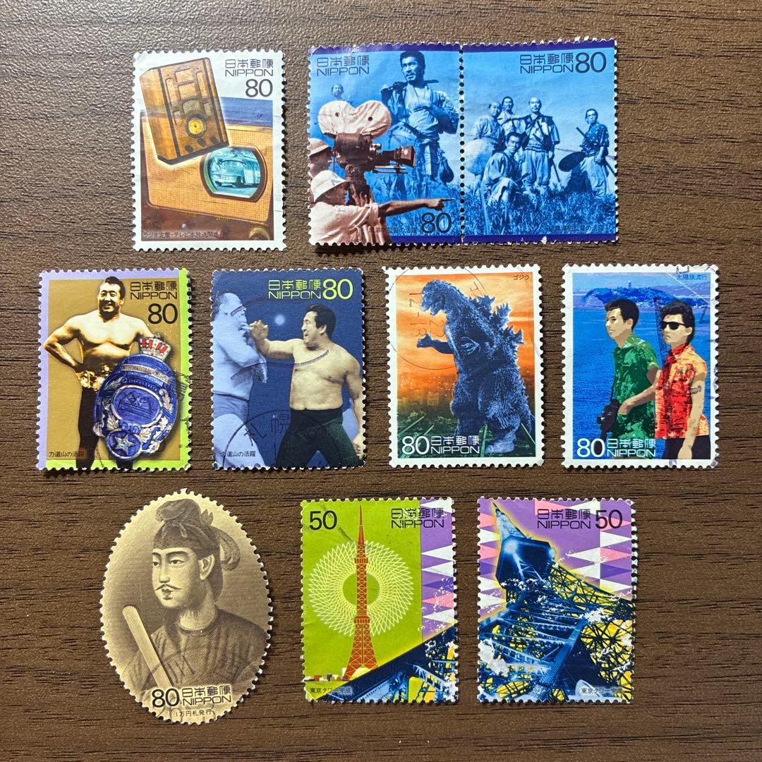 日本の古切手　20世紀デザイン 第11集　10枚 20世紀デザイン切手 第11集 80円・50円 10種シート 平成12年(2000