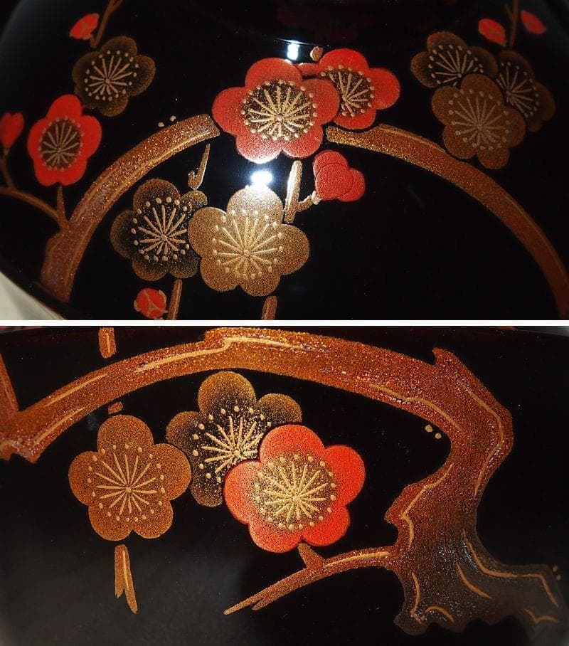 【極美品】輪島塗 名月絵変わり蒔絵 吸物椀5客 信斎/松斎 汁椀/お椀 漆器食器