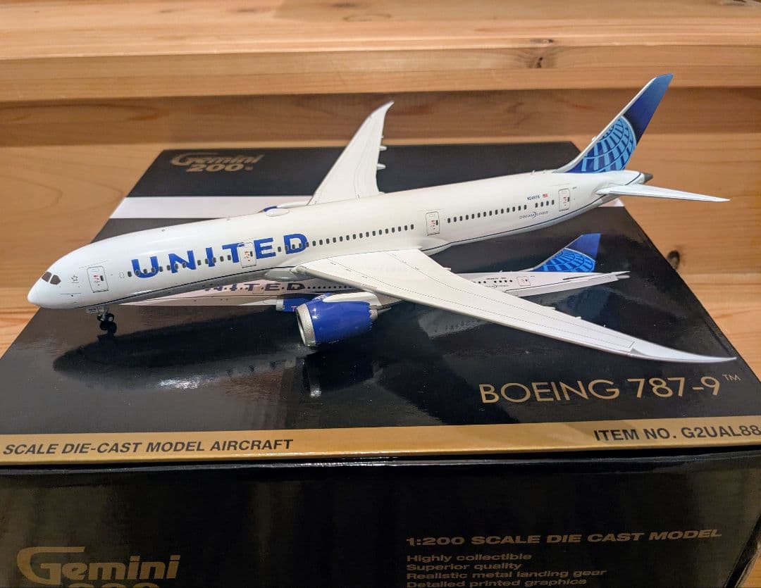 Gemini ユナイテッド 787-9 1/200　ジェミニ ☆予約品☆ ジェミニ200 1/200 ボーイング 787-9 ユナイテッド航空