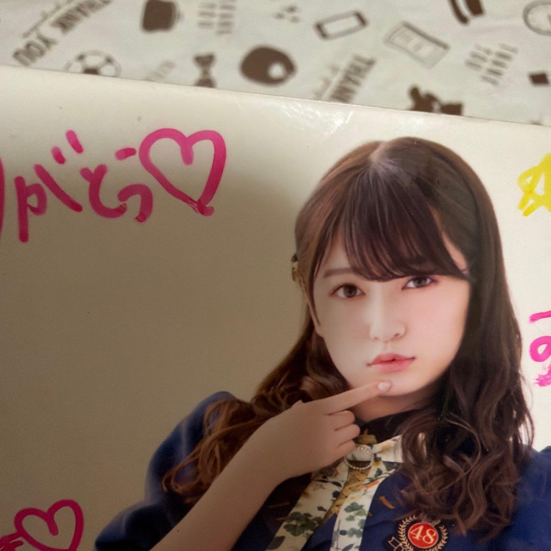 折れあり難あり ゆうゆうメルカリ便 吉田朱里 NMB NMB48 直筆 サイン
