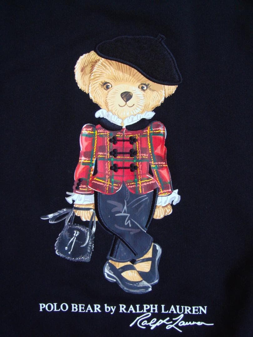 キクキク◾︎ポロ ラルフローレン ポロベア トレーナー ガールズL