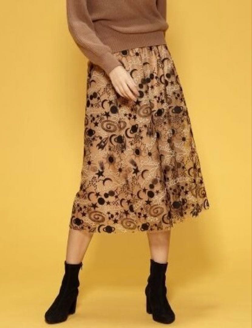 Diagram GRACE CONTINENTAL プラネット刺繍マキシスカート