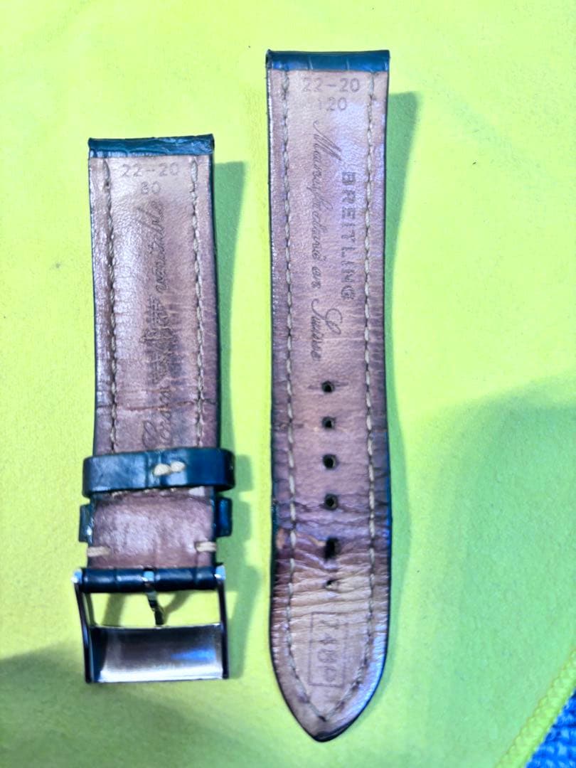 【純正】Breitling ラバーベルトとクロコベルトセット 22-20mm