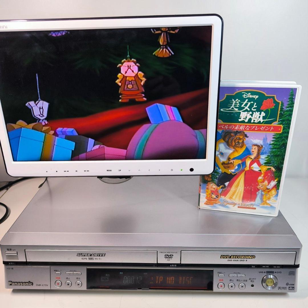 Panasonic VHS一体型DVDレコーダー DMR-E70V ダビング機能