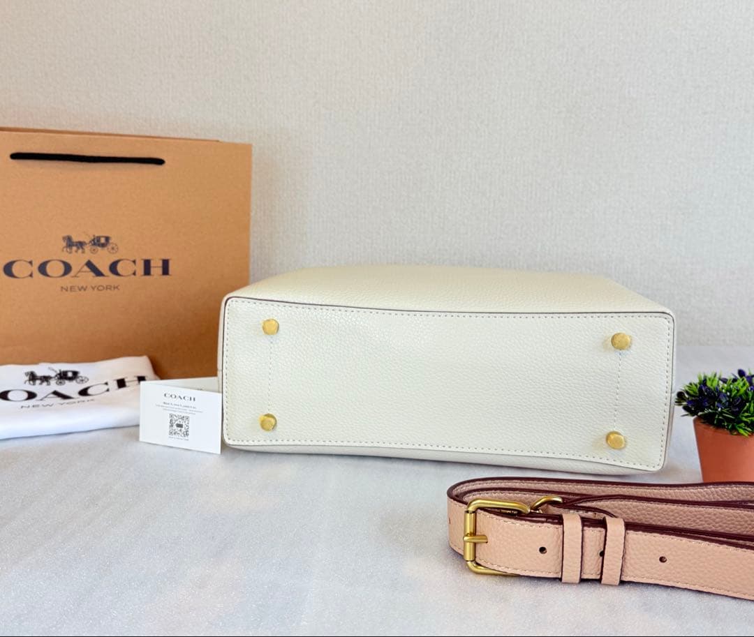 COACH ウィロー ショルダーバッグ チョークマルチ