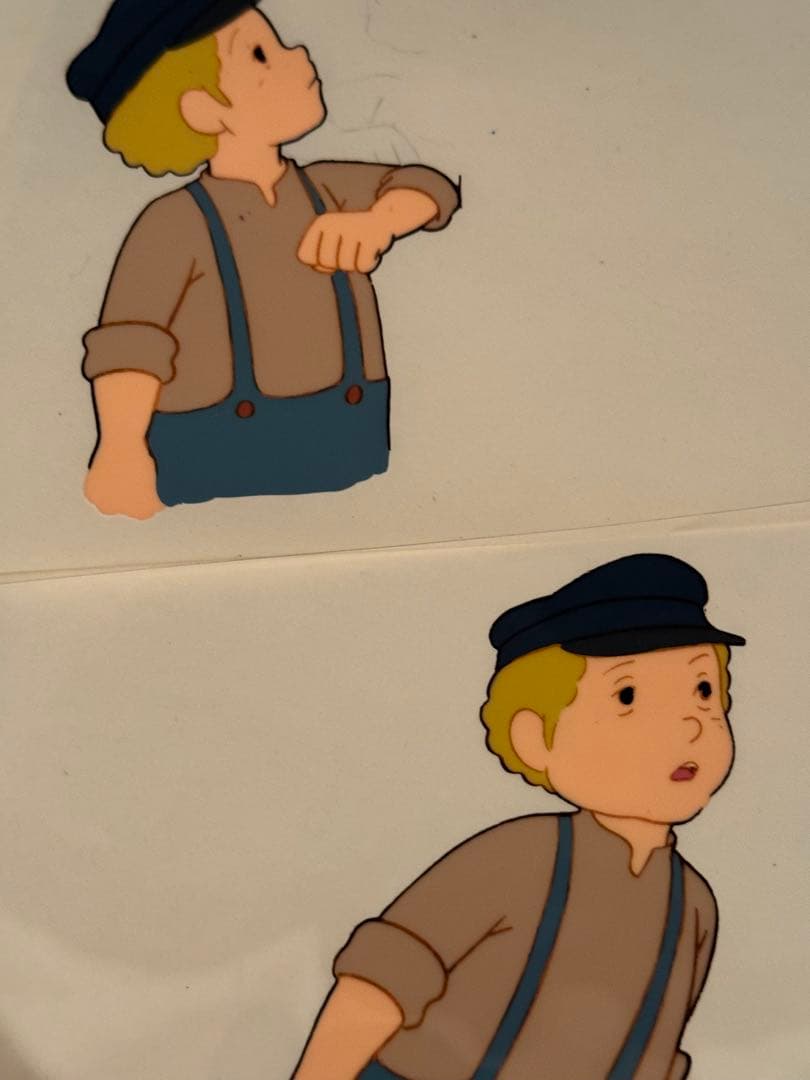 アニメ　ニルスのふしぎな旅セル画、工程表、オリジナル画