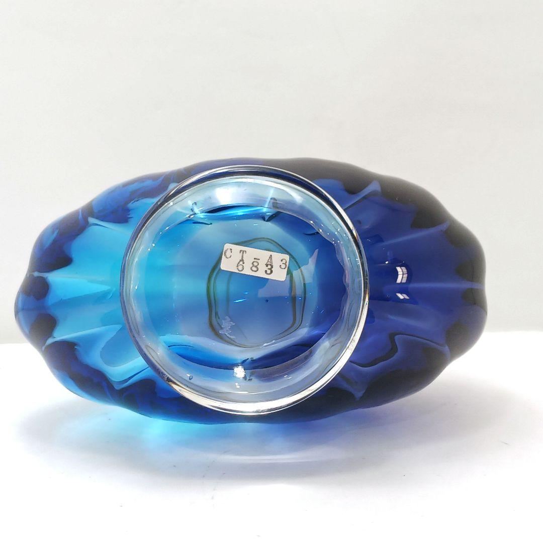 Y2293-62 津軽びいどろ 秋村実 色ガラス デキャンタ 飾瓶 #1 - メルカリ