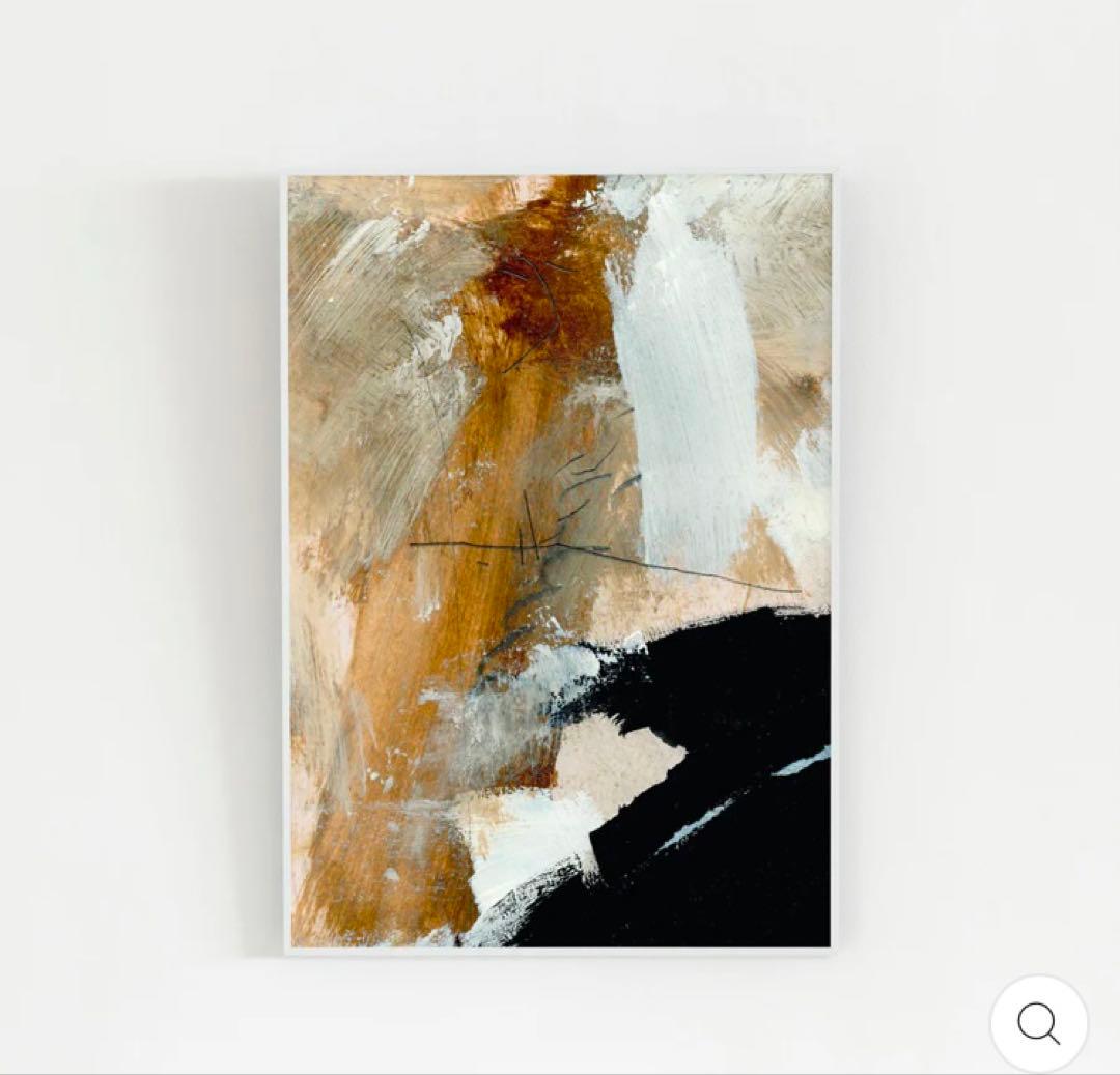 KANADEMONO A1アートポスターブラウン茶色