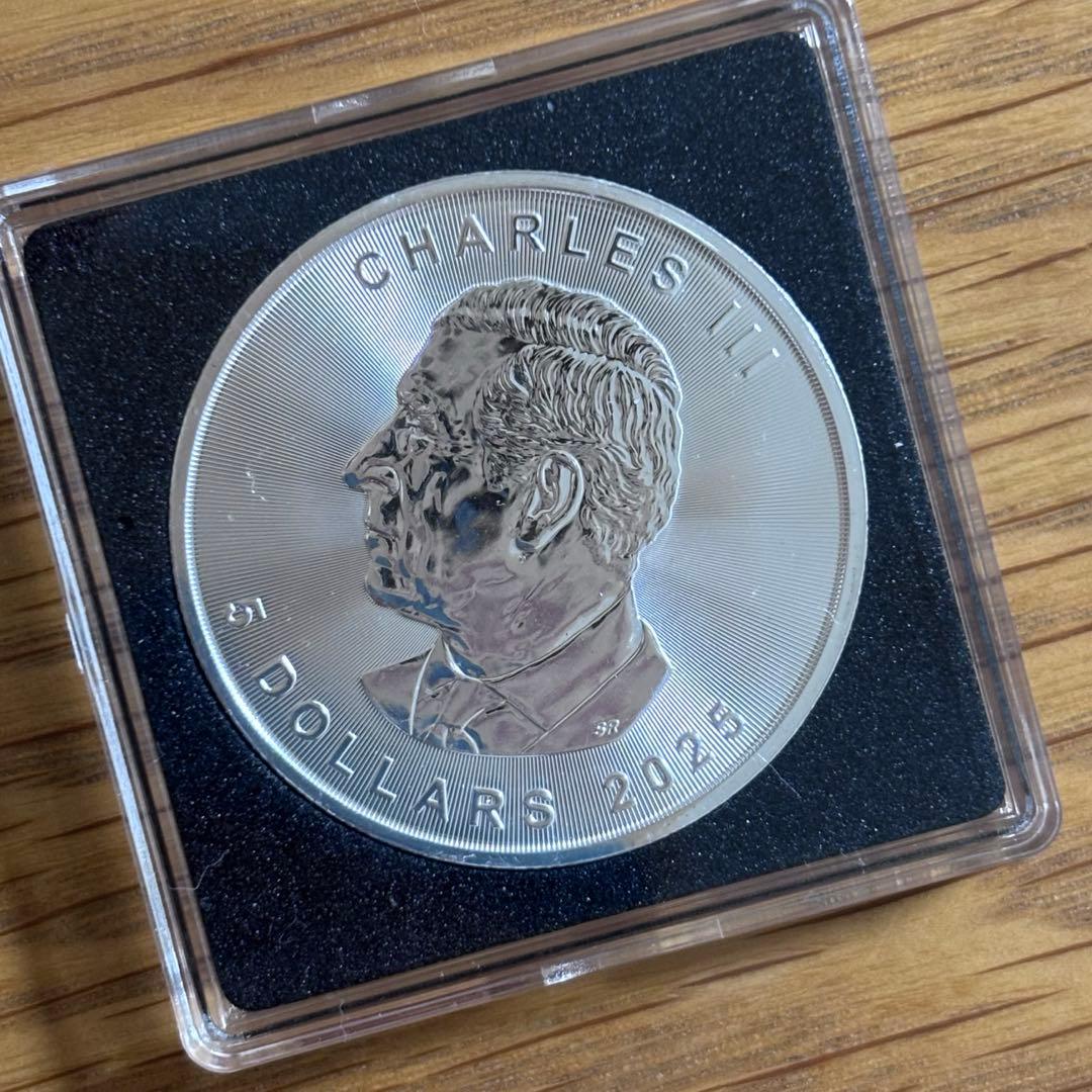 世界限定100枚】メイプル銀貨 妖精 ステンドグラス 2025 1オンス