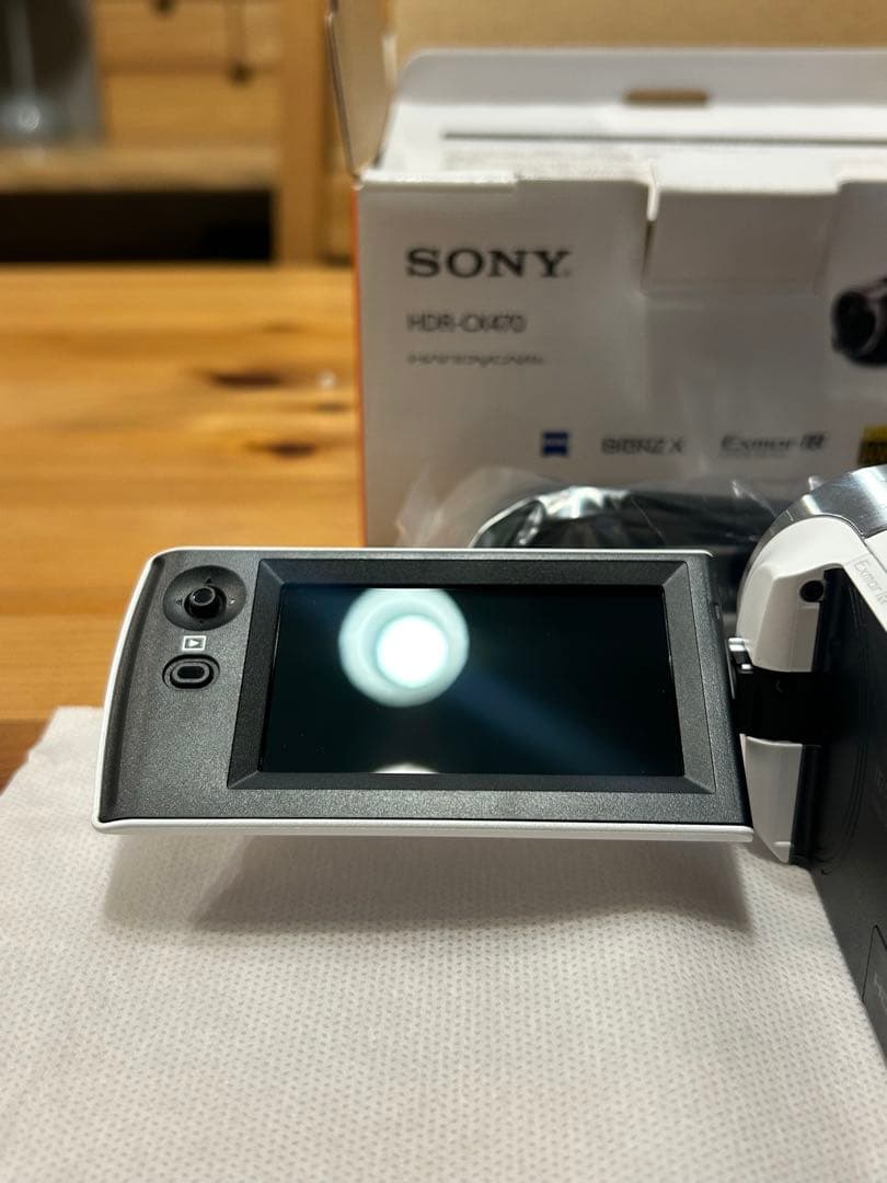 美品◼︎SONY HDR CX-470◼︎コンパクト ビデオカメラレコーダー　白