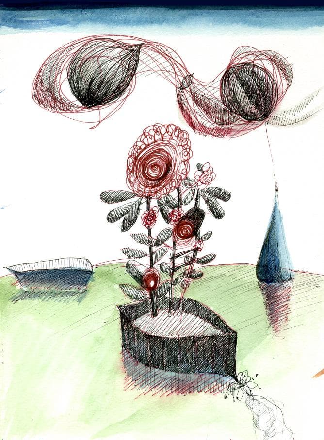 絵　（コンガラガッタ赤い糸）