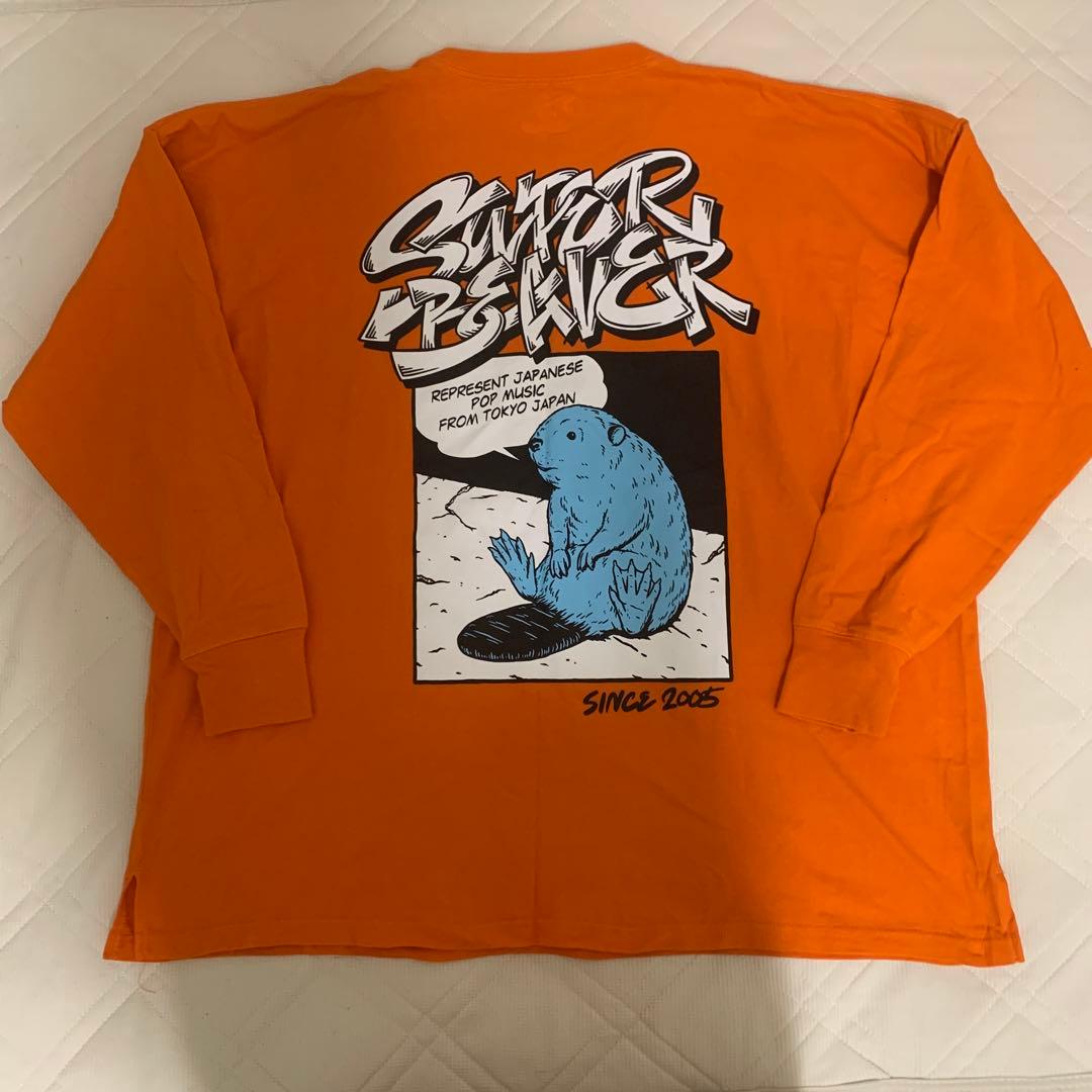 SUPER BEAVER 長袖Tシャツ Lサイズ オレンジ