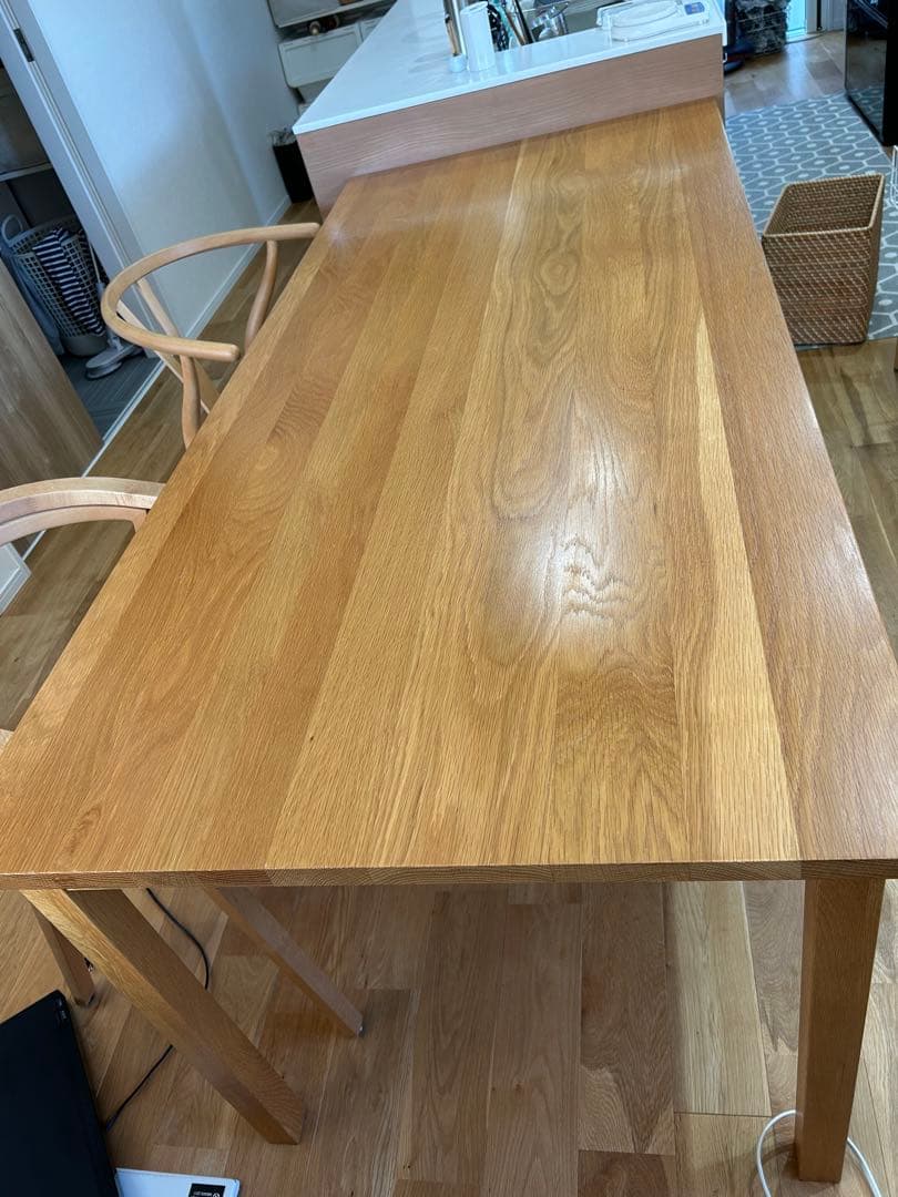 無印良品 オーク材 ダイニングテーブル 180