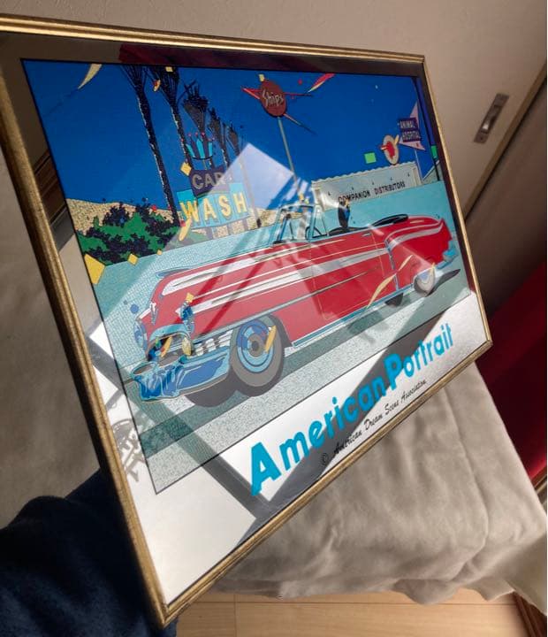 鈴木英人 American Portrait アメ車 パブミラー 壁掛け 看板