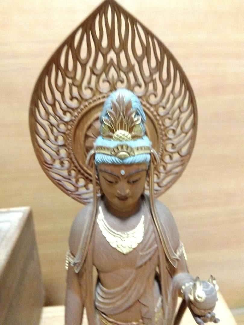 松久宗琳 聖観世音菩薩 純銀 製 ] 造幣局刻印有 仏像 観音菩薩 観音さま