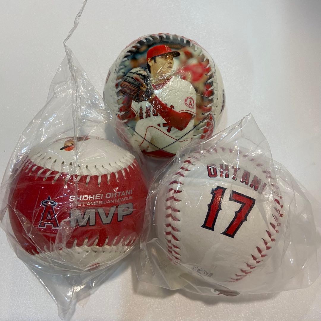 大谷翔平 エンゼルス ボール 3個セット MVP 17番 大谷翔平 エンゼルス ボール 3個セット MVP 17番 大谷翔平 エンゼルス