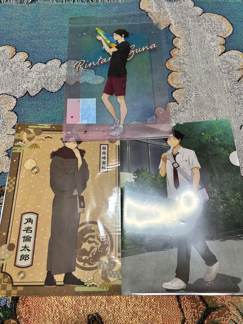 ハイキュー 角名倫太郎 角名 クリアファイル 水遊び 和服 いただきます