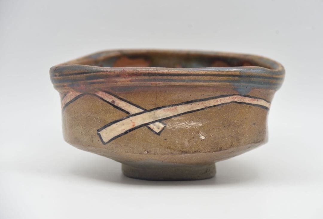 鳴海織部 茶碗 江戸時代 魯山人 唐津 黄瀬戸 - メルカリ