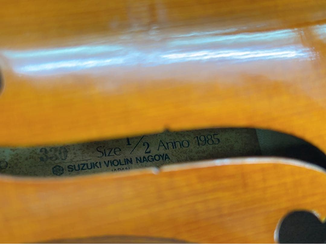 10B16 SUZUKI バイオリン　No. 330 1985年 1/2 スズキ